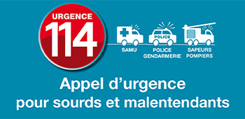 Appel d'urgence pour les personnes sourde et malentendant. 